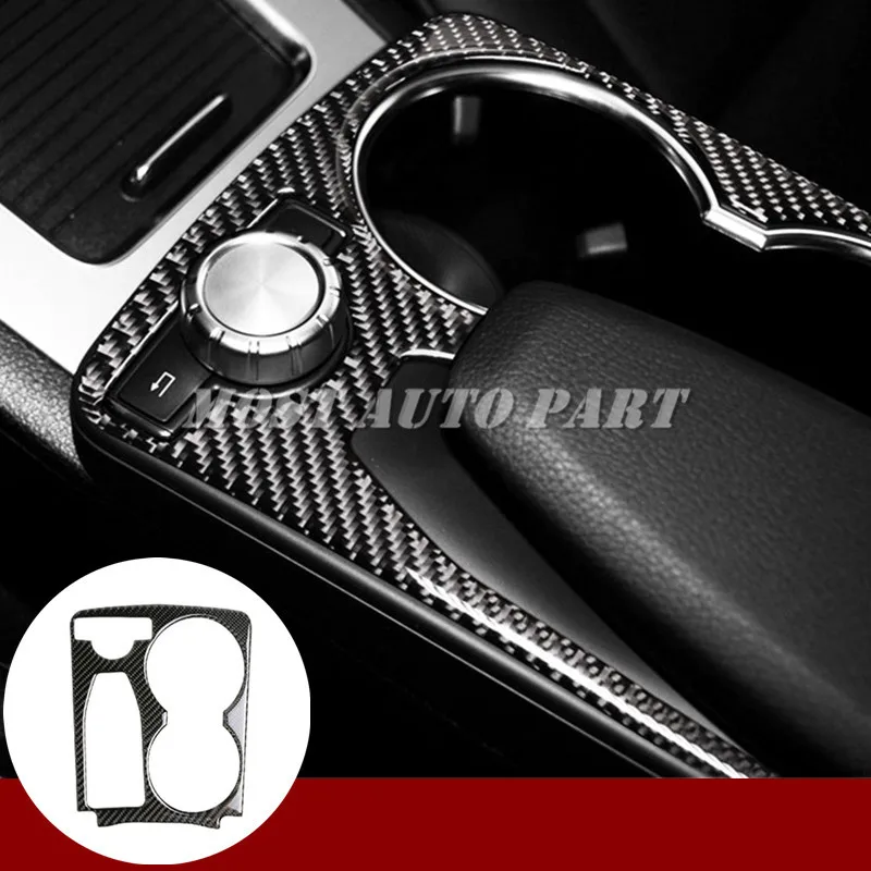 

Держатель стакана для воды из углеродного волокна для Benz GLK X204 2008-2015, аксессуары для автомобиля, украшение интерьера автомобиля