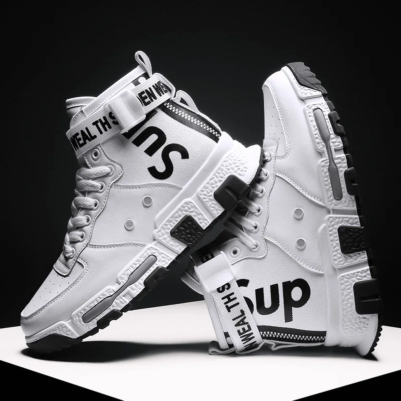 

2019 New Style Autumn & Winter MEN'S SHOES Korean-style Trend Versatile High-top Board Shoe Men's Sports Casual Bang Hip Hop Tre