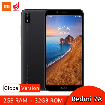 

Global Version Xiaomi Redmi 7A 2GB 32GB Mobile Phone Snapdragon 439 Octa Core Face Unlock 5.45" Screen 4000mAh 12MP Rear Camera