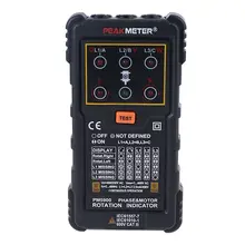 Indicateur de Rotation triphasé MS5900 120V 400V AC 2Hz 400Hz, testeur de séquence de Phase avec indicateur lumineux LED