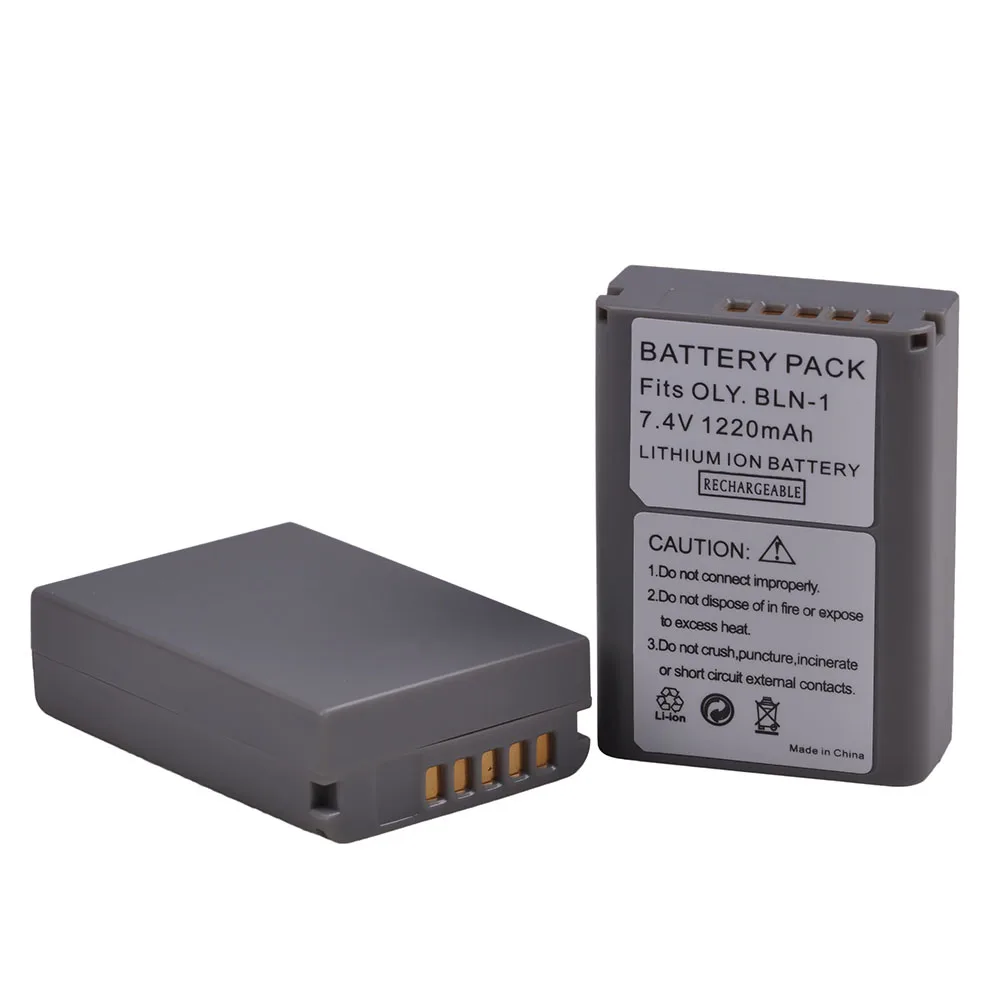 

2pcs 1220 mAh BLN-1 BLN1 PS-BLN1 аккумулятор для Olympus BLN 1 аккумулятор, OM-D, Mark II, E-M1, EM1, EM5, PENF EP5
