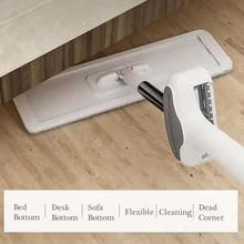 Self Wringing Flat Mop Squeeze Floor Mop 360 Hand-Free Microfiber Floor Mop 3 Microfiber Washable Pads Hardwood Floor and Window