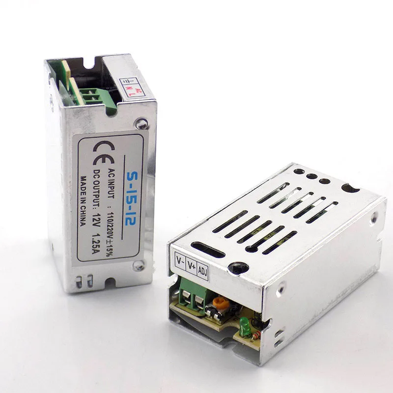 Блок питания DC 12V 1.25A адаптер трансформатора освещения CCTV конвертер для камеры для светодиодной ленты выключатель света зарядное устройство водителя K08