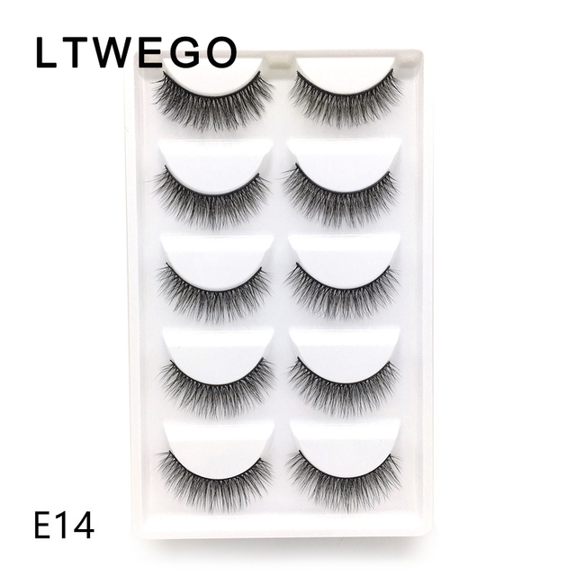 NEW 5Pairs 3D Faux Mink Eyelashes Natural Thick Long False Eyelash Dramatic Fake Lashes Makeup Extension Eyelashes Cilio