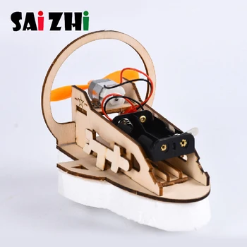 

Saizhi Diy Amphibious vehicle Model Toy Developing Intelligent Science Education STEM Toys Birthday Gift For Children