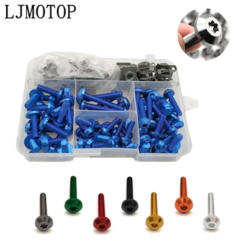 

For Suzuki GS 1000 550M Katana 500E RG500 v250 GT250 500 SV1000 SFV650 Motorcycle Fairing Bolt Nuts Kit Body Fastener Screws