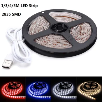 

USB LED Strip light 2835 RGB Dream color led strip Waterproof IP65 for TV Desktop PC Screen TV Backlight lighting 1M 300cm 4M 5M