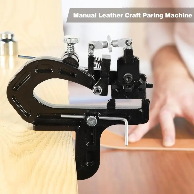 

Manual Leather Skiver Paring Machine Splitter Crafts Edges Skiving Tool Cutter Hogard