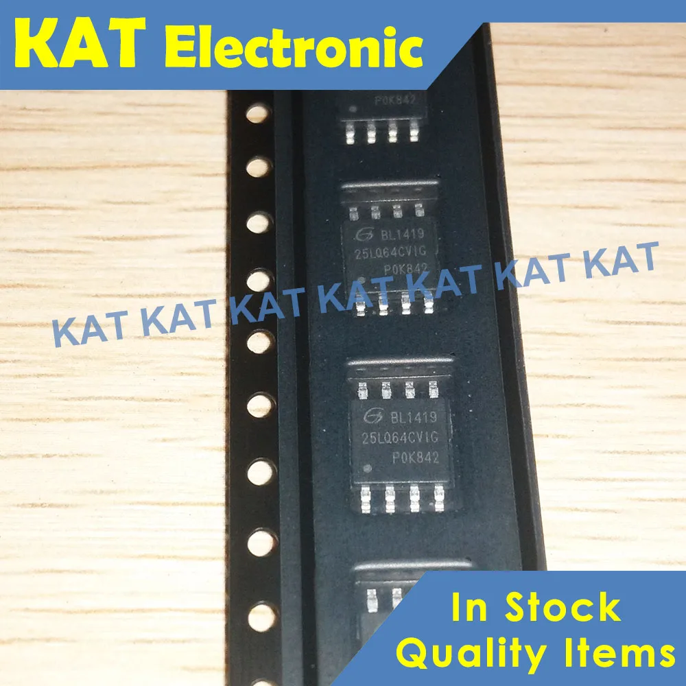 5PCS/Lot GD25LQ64CVIG 25LQ64CVIG 25LQ64CV1G GD25LQ64C 1.8V Uniform ...