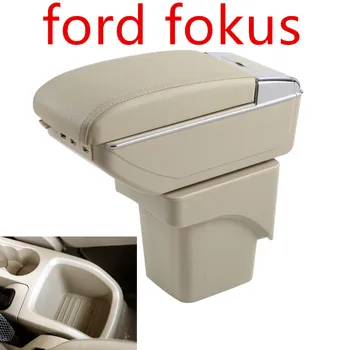 

Center Centre Console Storage Box For Ford Focus 2 Mk2 2005-2011 Armrest Arm Rest Rotatable