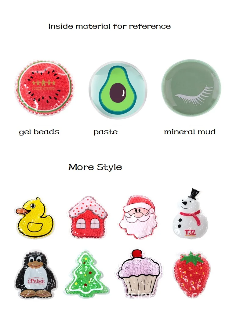 2 Pcs Ice Gel Eye Patch for Injuries Reusable Gel Cold Pack for Pain Relief Toothache Breastfeeding Tired Eyes Face Headaches