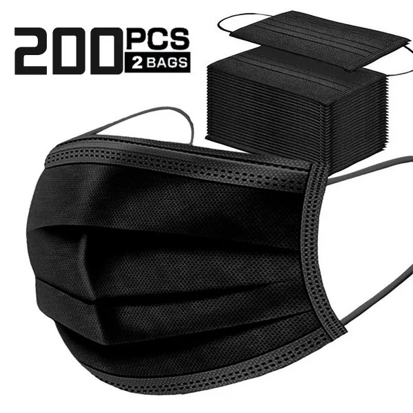 3-слойное одноразовое покрытие для лица нетканый материал повязка на лицо носа