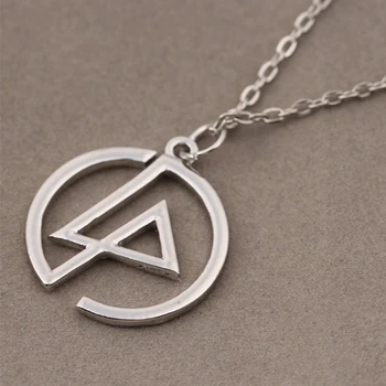 

Chester Bennington Necklace Rock Band Group Heavy Metal Music Logo Silver Color Pendant Fashion Simple Hot Jewelry Men Wholesale