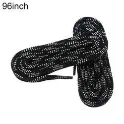 1 Pair Shoe Laces 96/108/120 Inch Waxed Waterproof for Ice Hockey Roller Skates Tip Design Suit For Ice Hockey Skate Hockey