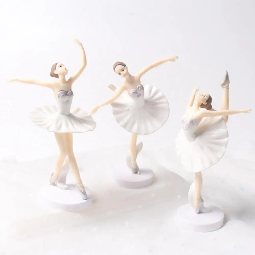 3Pcs Beautiful Dancing Girl Toy Elegant Home Decor Long Service Life Ballet Girl Cake Picks for Kids 4 3Pcs Beautiful Dancing Girl Toy Elegant Home Decor Long Service Life Ballet Girl Cake Picks for Kids 4