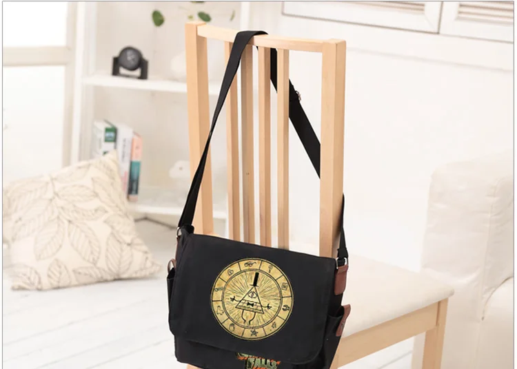 Gravity Falls Shoulder Bag Messenger Bags Comic Drama Bill Zyphur Wendy Mabel Kids Boys Girls Children School Travel Leisure Cross Pocket (1)