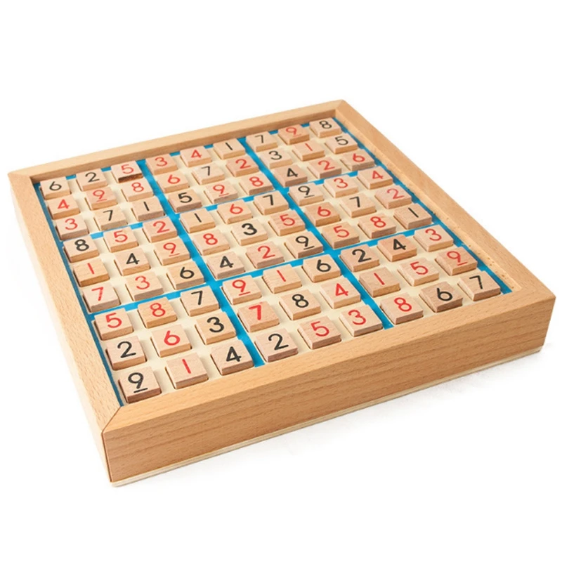 TOP!-Sudoku Chess Digits 1 To 9 Can Only Put Once In Any Row Line And Check Intelligent Fancy Educational Wood Toys Happy Games