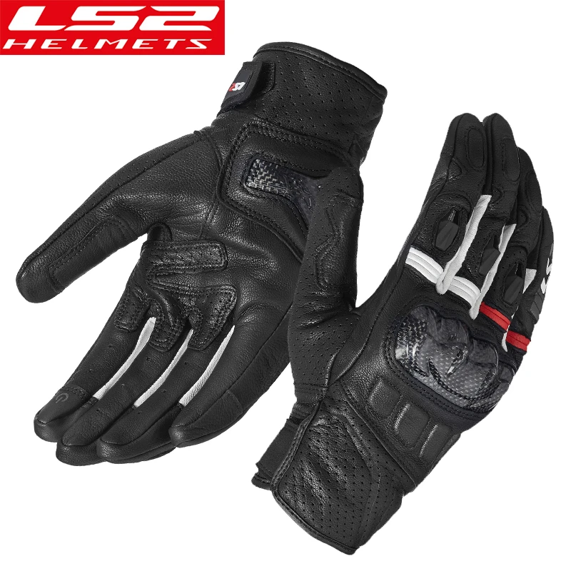 LS2 guantes de de carbono para montar en moto, protectores de manos transpirables, resistentes al viento, ls2|Guantes| - AliExpress