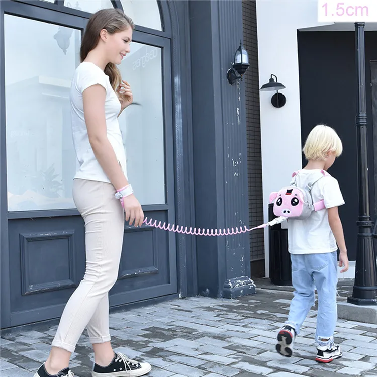 150 cm pink Обновленная детская веревка, защищающая от потери, с детским чехлом, с ремнем безопасности, детский ремень для прогулок на открытом воздухе, удобный для детей, на запястье - Цвет: 150 cm pink