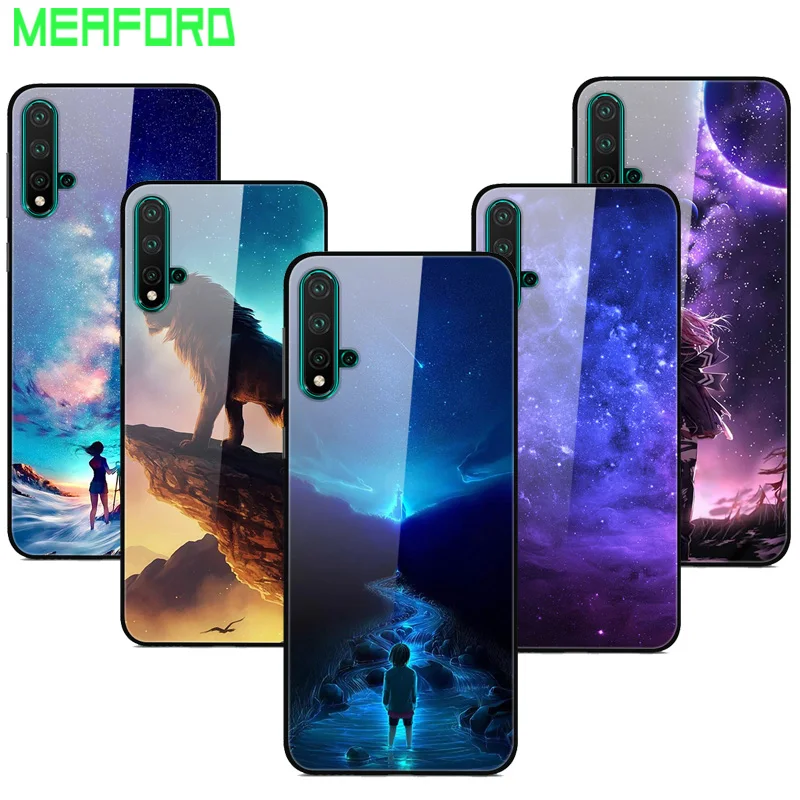 Для huawei Nova 5 Pro Чехол из закаленного стекла «Планета космос», чехол из стекла для huawei Nova 5 Coque Shell Nova5 Pro, чехлы