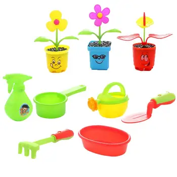 

9Pcs Kids Pretend Garden Tools Simulation Planting Flowers Tool Toys Fun Educational Toy For Kids(Random Color)