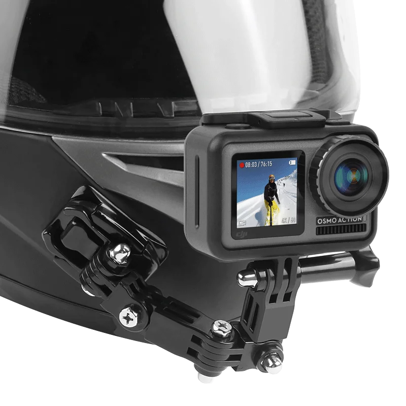 Helmet Strap Mount For Gopro Hero 10 9 8 7 6 5 4 3 Motorcycle Yi osmo Action Sports Camera Mount Full Face Holder Accessories