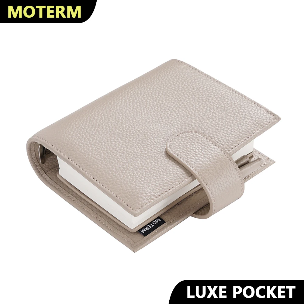 Details about   Luxe Series Pocket Planner Floppy A7 Size Notebook 30MM Silver Rings 