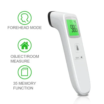 

Authentic Non-Contact Body Temperature Fever Thermometer Scanner Gun Digital Infrared Forehead Thermometer For Kids Adult baby