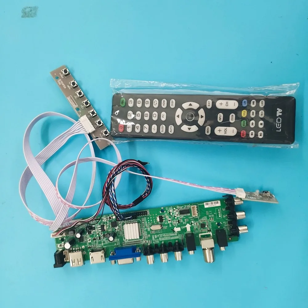 

Комплект для B089AW01 V.1 B089AW01 ТВ USB HDMI-совместимый VGA AV светодиодный 1024X600 пульт дистанционного управления DVB-T DVB плата цифрового контроллера 8,9"