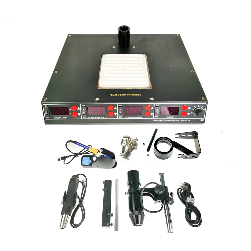 Popular SAIKE 8510D iRDA SMD BGA REWORK STATION Multifunctional infrared hot air welding table universal lighting spotlights | Инструменты