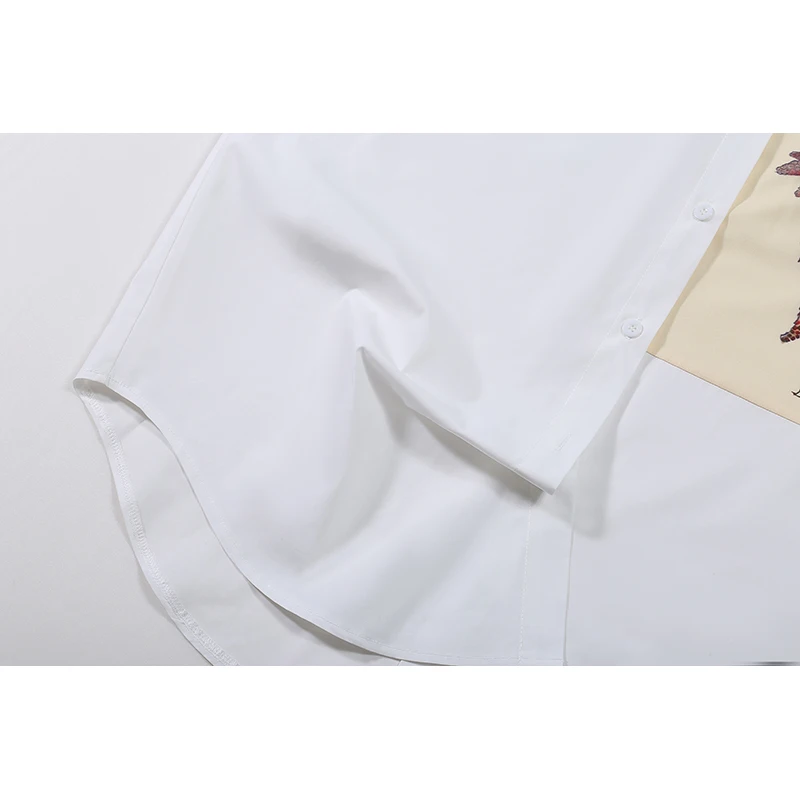 New Woman Long Sleeve Hipster White Stylish Blouse