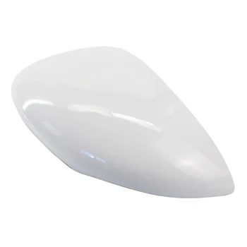

2Pcs Left/Right White Rear View Side View Mirror Replacement Cover Cap Case Shell for Ford Fiesta 2009-2015 Car Accessories