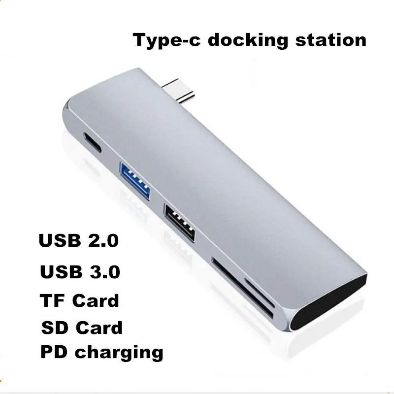 USB адаптер type C USB-C концентратор устройство для чтения карт SD TF PD type-C док-станция для macbook samsung huawei ПК ноутбука