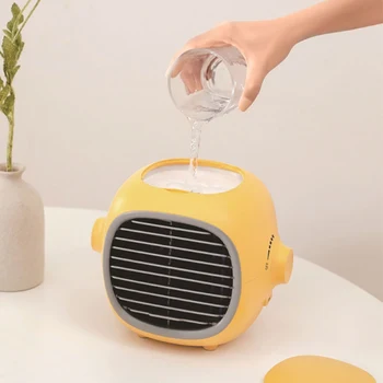 

Portable Water Cooling Fan Desktop Humidification Fan USB Rechargeable Air Conditioner Fan Spray Fan