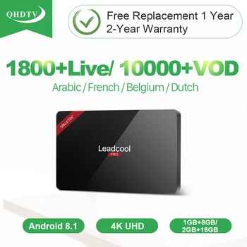 

IPTV France QHDTV IPTV Arabic Turkey Italy Leadcool Pro Android 8.1 Smart Tv Box French Netherlands UK Belgium IPTV Subscription