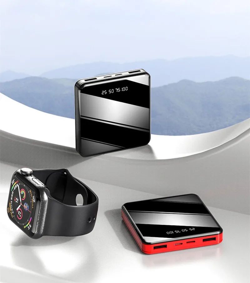 Mini 60000mAh Portable Power Bank 2 USB LCD Digital Display Fast Charging External Battery Powerbank For iPhone Xiaomi Huawei best wireless power bank