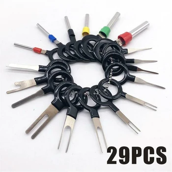 

29pcs Wiring Connector Pins Release Extractor Puller Terminal Removal Car Key Hand Held Disassembly Tools