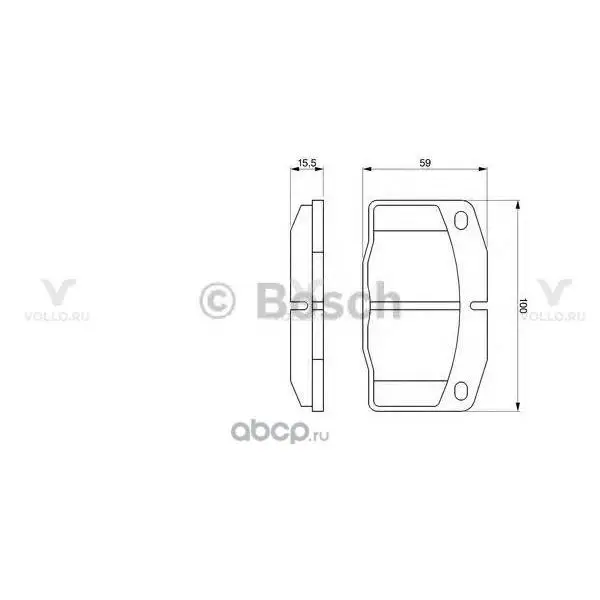 0986465141 BOSCH ДИСКОВЫЕ КОЛОДКИ ПЕРЕДНИЕ