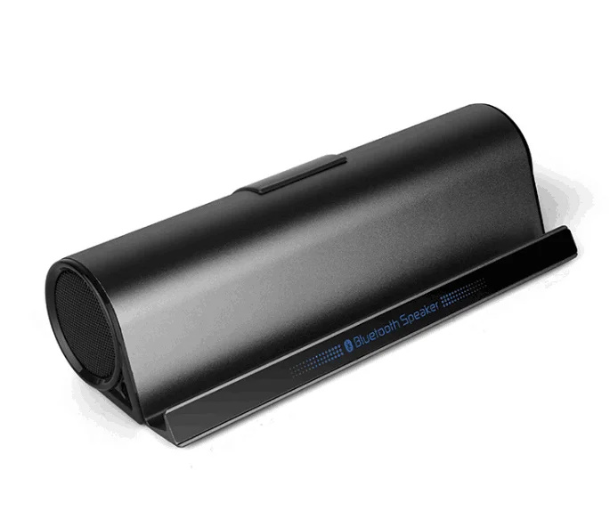 Black CHYI держатель для телефона Bluetooth динамик стерео Hi-Fi сабвуфер алюминиевый сплав Саундбар Бумбокс звуковая коробка AUX держатель планшета для Vivo - Цвет: Black