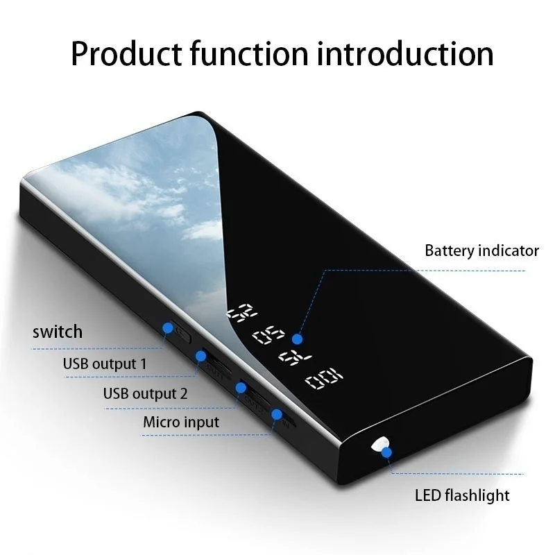 Fast Charging 80000mAh Portable Charger Power Bank Power Bank with 2.1A External Battery Pack for smart phone battery pack for phone