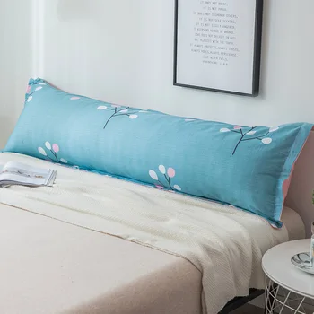 

48x120cm/48x150cm 100% Cotton Pillowcase Long Pillow Cover Decorative Comfatable Soft Double Bed Pillow Case for Bedroom Bedding