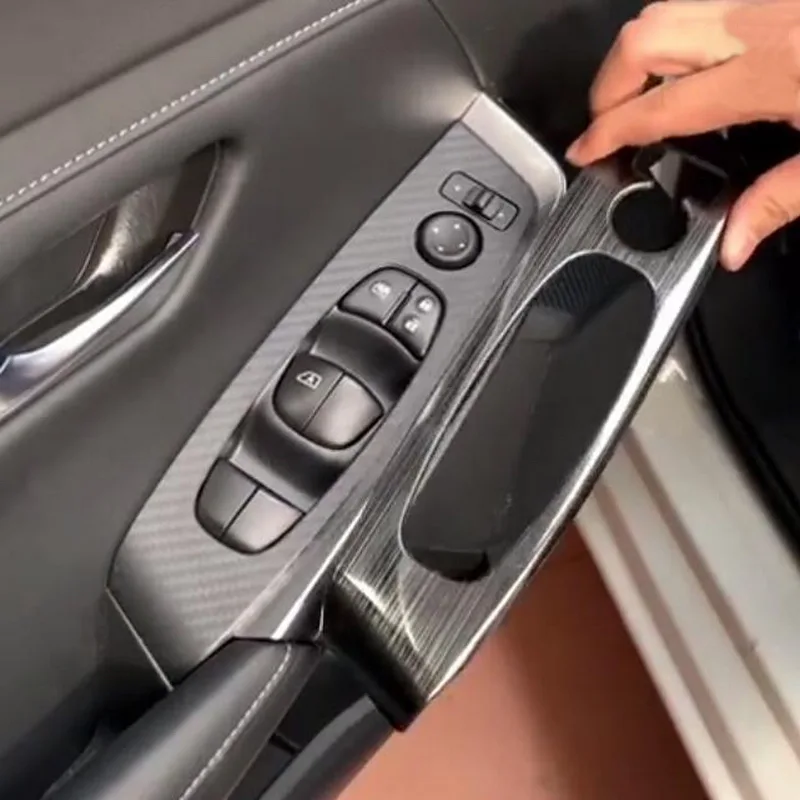 Tonlinker интерьер окна дверные чехол для пульта наклейка для NISSAN SYLPHY Автомобиль Стайлинг 4 шт. нержавеющая сталь/ABS крышка стикер