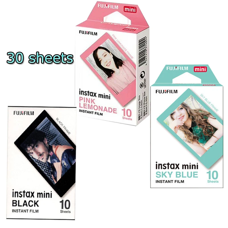 Оригинальная 30 листов Fujifilm пленка Instax Mini Fuji для 8 7s 7 9 50s 50i 90 25 dw поделиться с