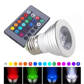 

E27 Remote Control LED Light Bulb RGB Multi Colors Change Lamp for Party KTV Dance Ball
