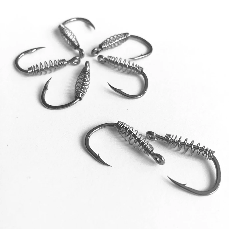 10 шт./лот рыболовные крючки из углеродистой стали рыболовный крючок с зазубриной