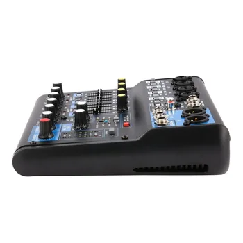 

8 Channel DJ Powered Mixer Professional Power Mixing Amplifier USB Slot 16DSP +48V Phantom Power for Microphones US Plug