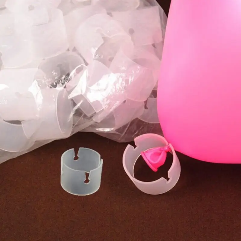 

50PCS Balloon Rings Clips Round Durable Lightweight Balloon Connector Arch Frame Time Saving For Wedding Birthday Celebration