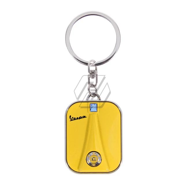 For Piaggio Vespa Scooter Accessories Sprint Primavera 50 150 150S 946 Etc Chrome Motorcycle Keychain Key Ring Yellow