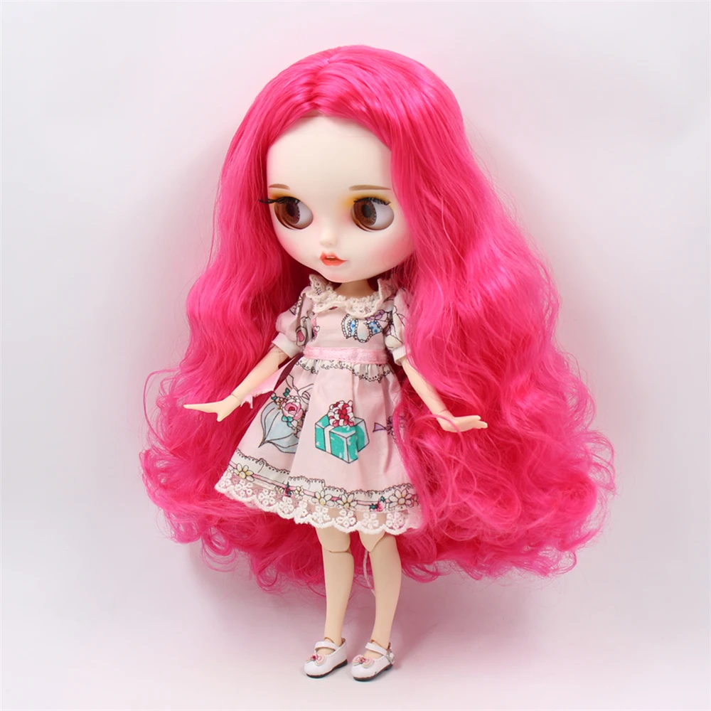 Fortune Days 1/6 bjd кукла шарнирное тело 30 см белая кожа Новое матовое лицо мягкие длинные вьющиеся волосы smail лицо с бровей игрушка кукла