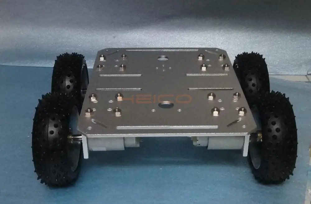 Металлический 4WD автомобильный отслеживающий робот смарт 4 колеса шасси с 4 шт 37 мм мотор-редуктор большая несущая тележка для DIY игрушки